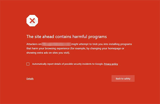 Google's Malware Warning Page